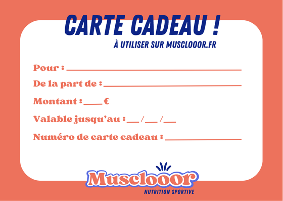 Visuel de la carte cadeau Musclooor